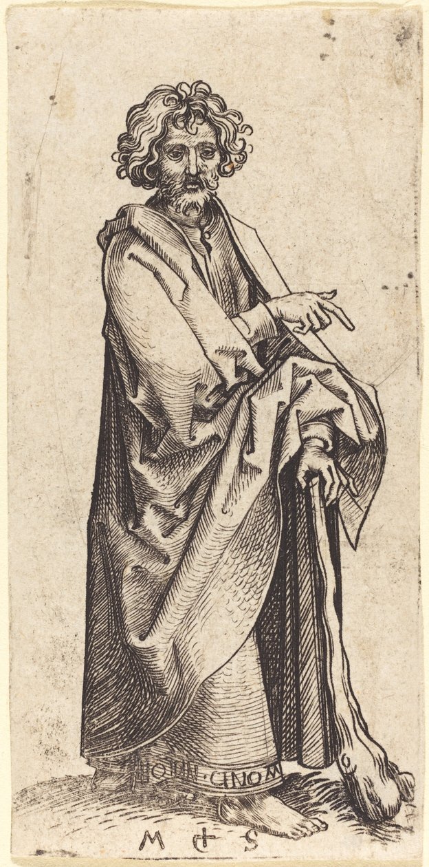 Den hellige Judas Thaddeus av Martin Schongauer