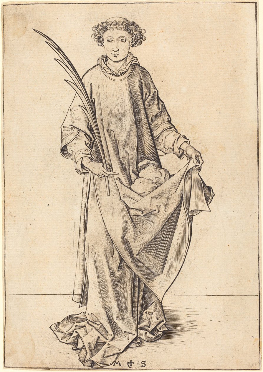 Den hellige Stefan av Martin Schongauer
