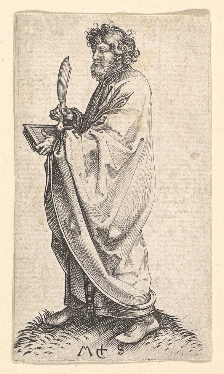St. Bartolomeus, ca. 1435-1491. av Martin Schongauer
