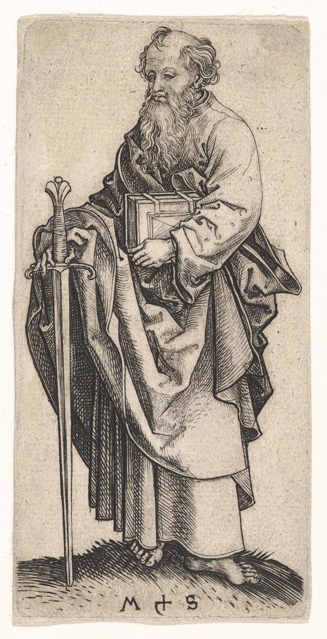 St. Paul, ca. 1435-1491. av Martin Schongauer