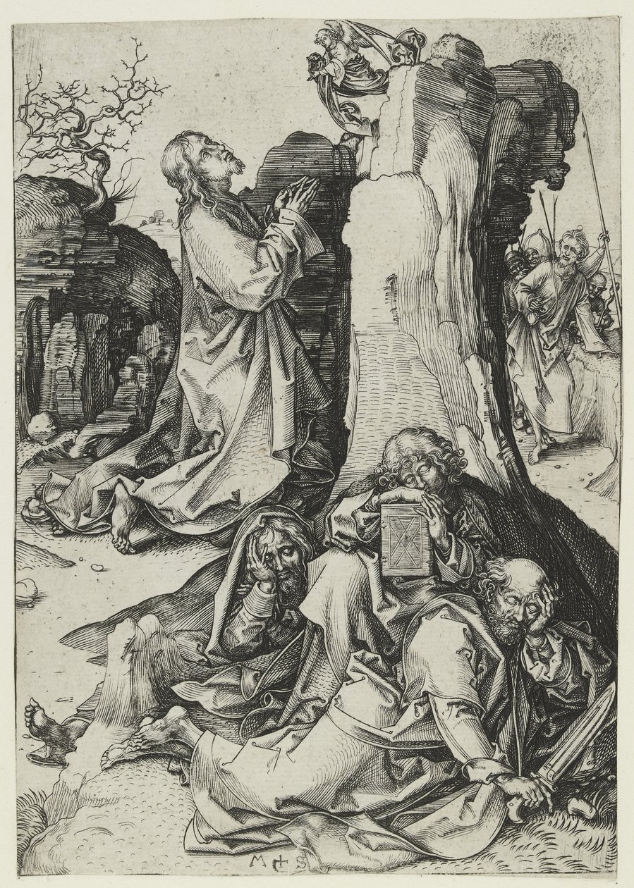 Kvalen i hagen (gravering) av Martin Schongauer