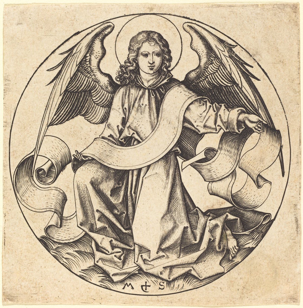Engelen til Saint Matthew av Martin Schongauer
