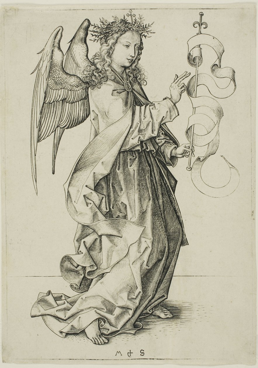 Bebudelsens engel av Martin Schongauer
