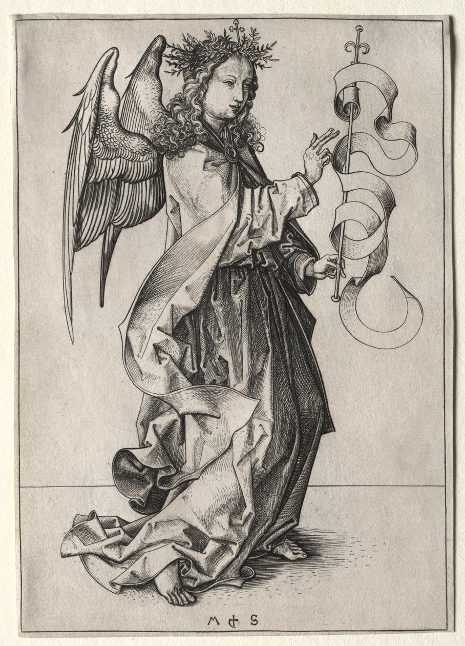 Bebudelsens engel av Martin Schongauer
