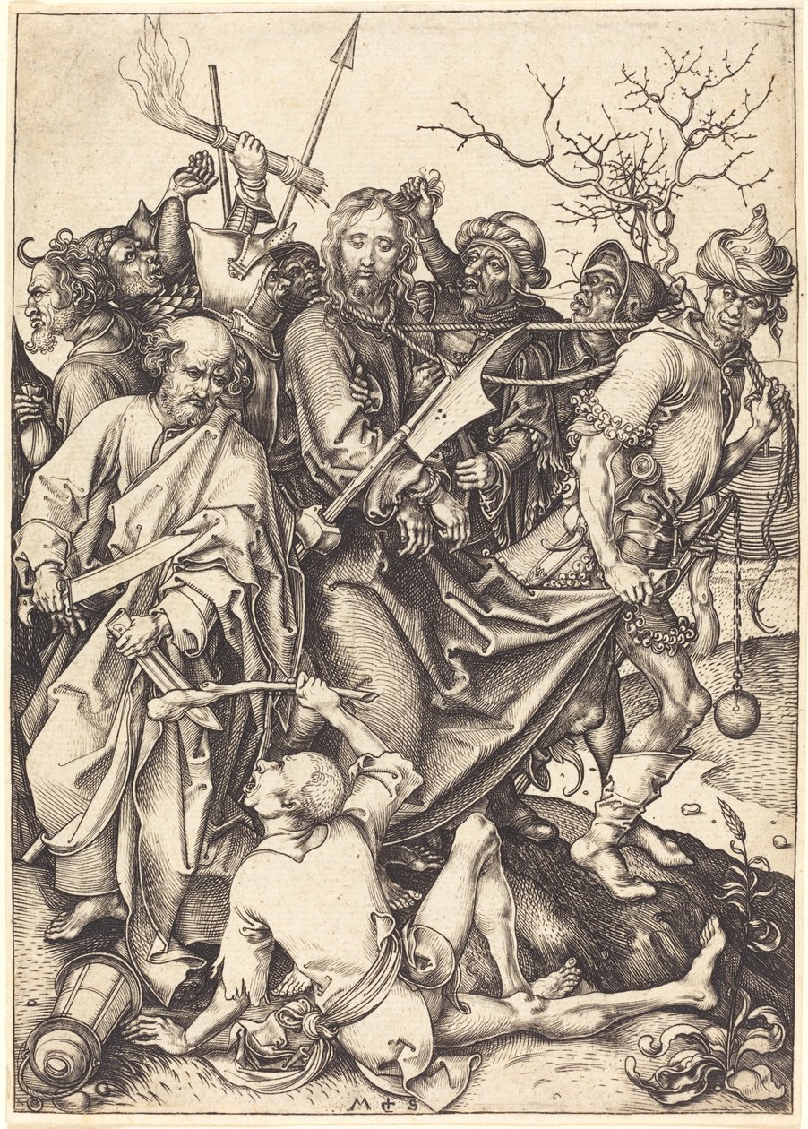 Forræderi og fangst av Kristus av Martin Schongauer