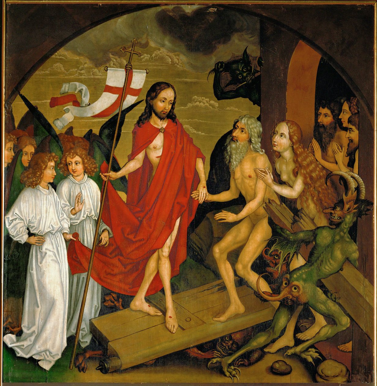 Nedstigningen til Limbo av Martin Schongauer