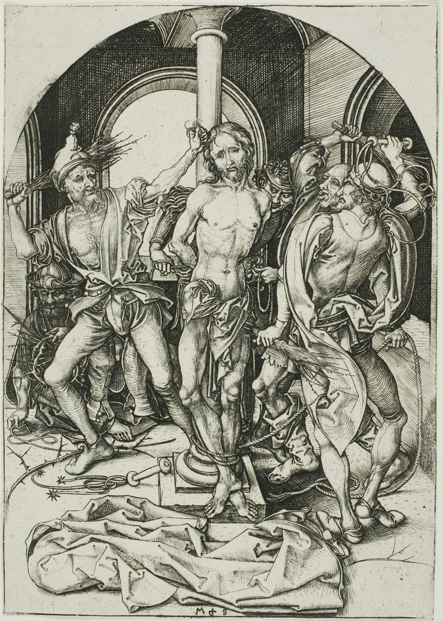The Flagelation, fra The Passion av Martin Schongauer