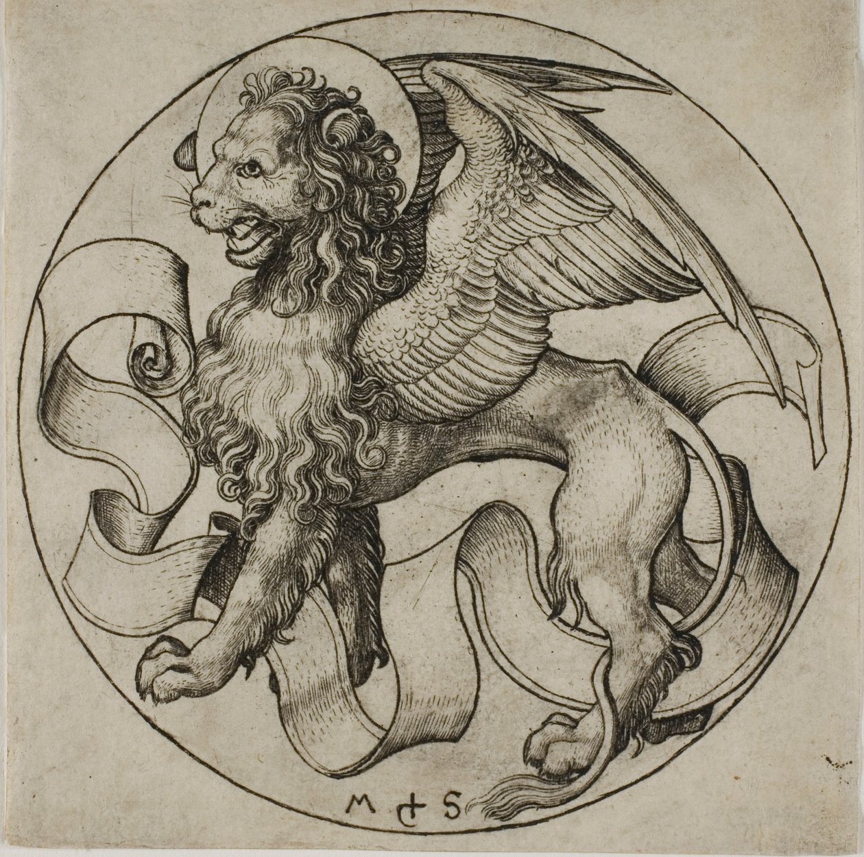 Løven av Markus av Martin Schongauer