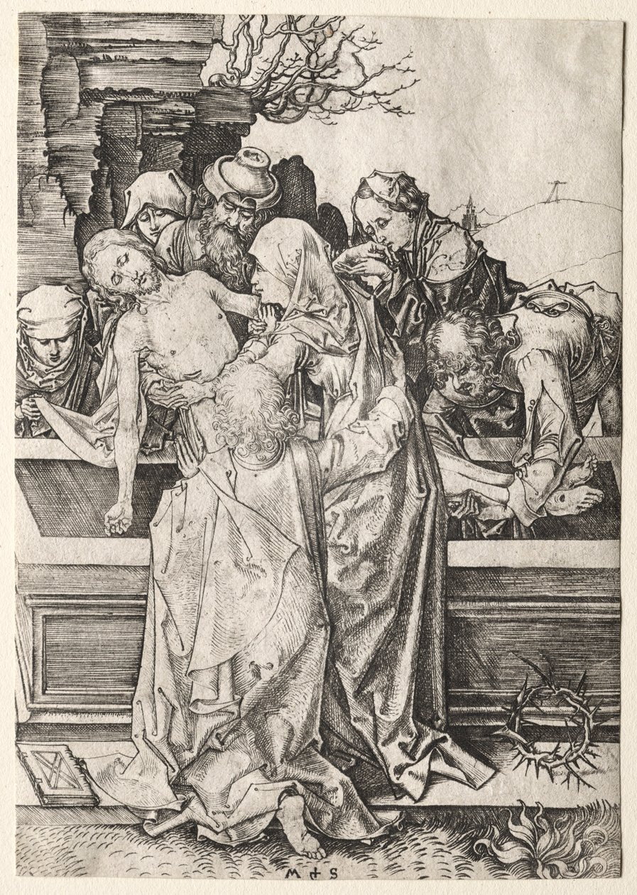 The Passion: The Entombment. av Martin Schongauer