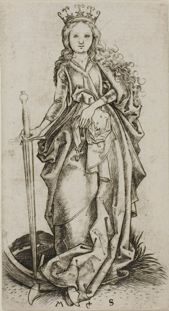 Den lille Saint Catherine av Martin Schongauer