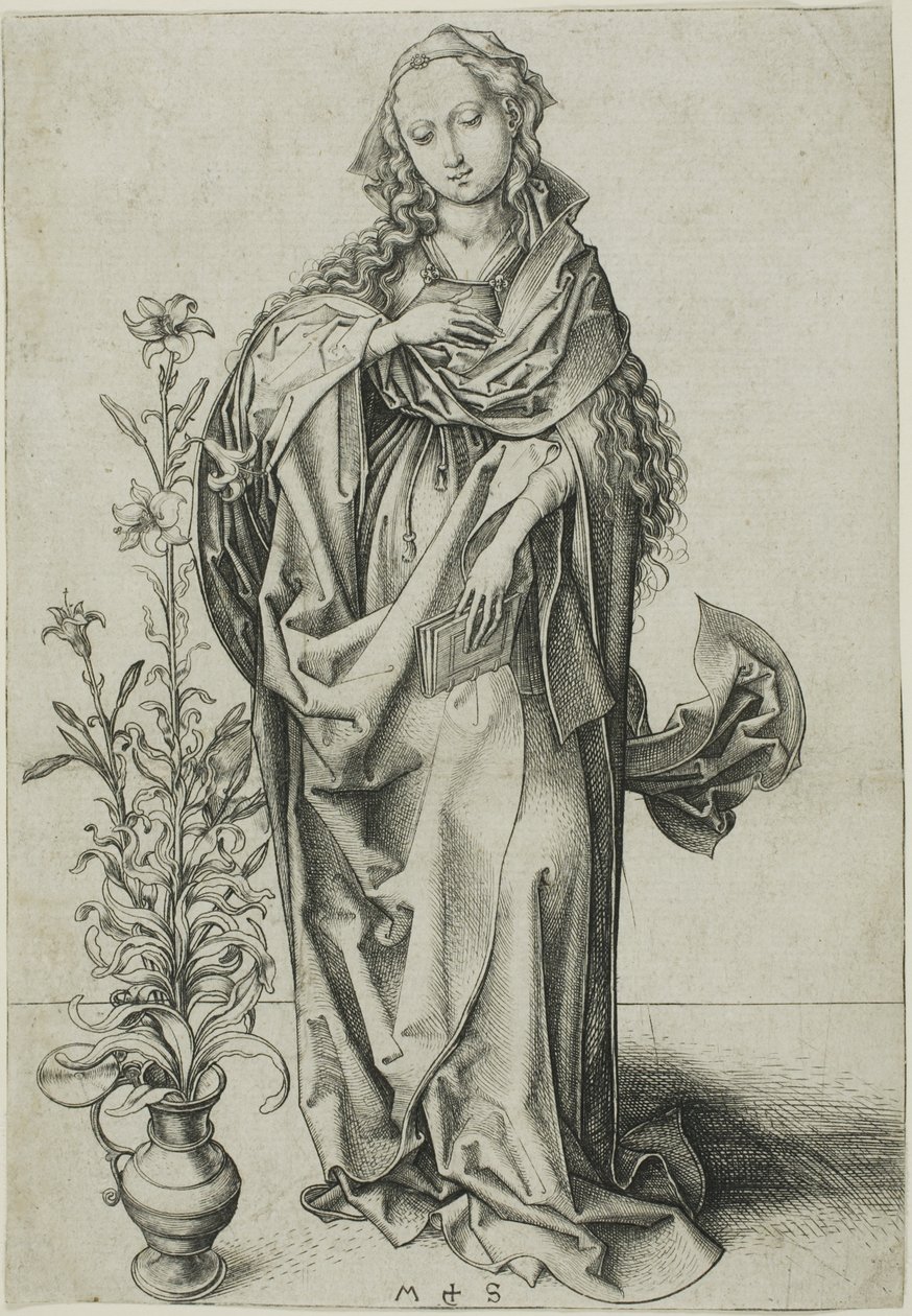 Bebudelsens jomfru av Martin Schongauer