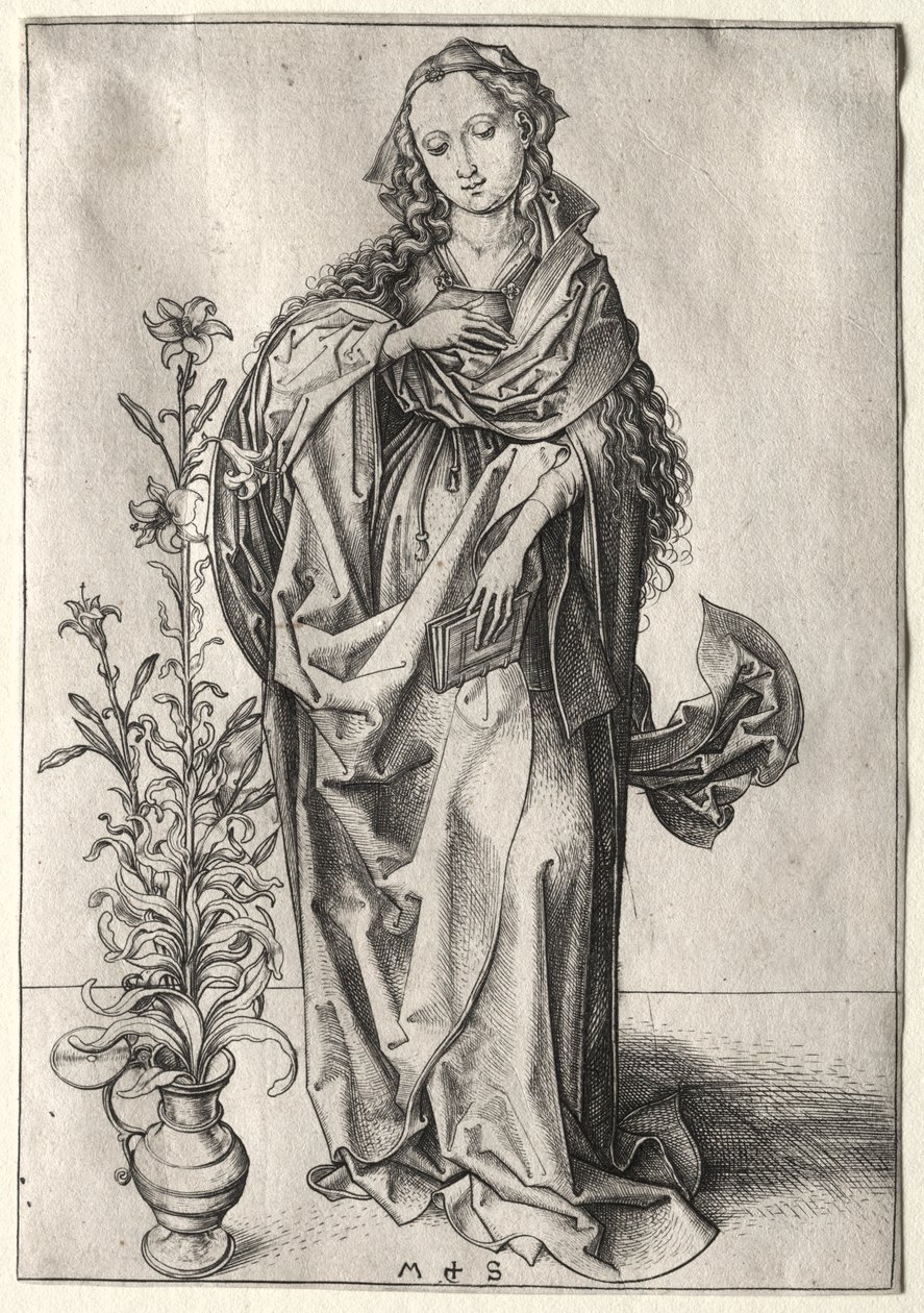 Bebudelsens jomfru av Martin Schongauer