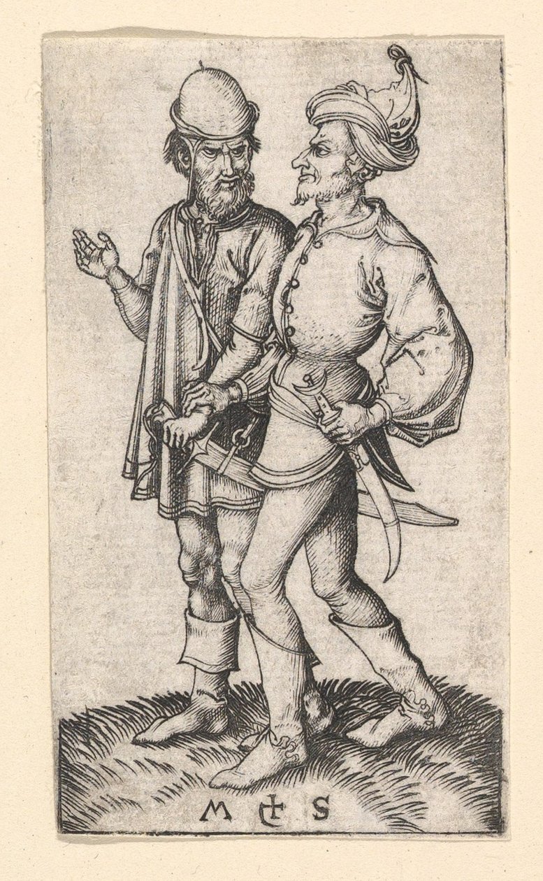 To tyrkere, ca. 1435-1491. av Martin Schongauer