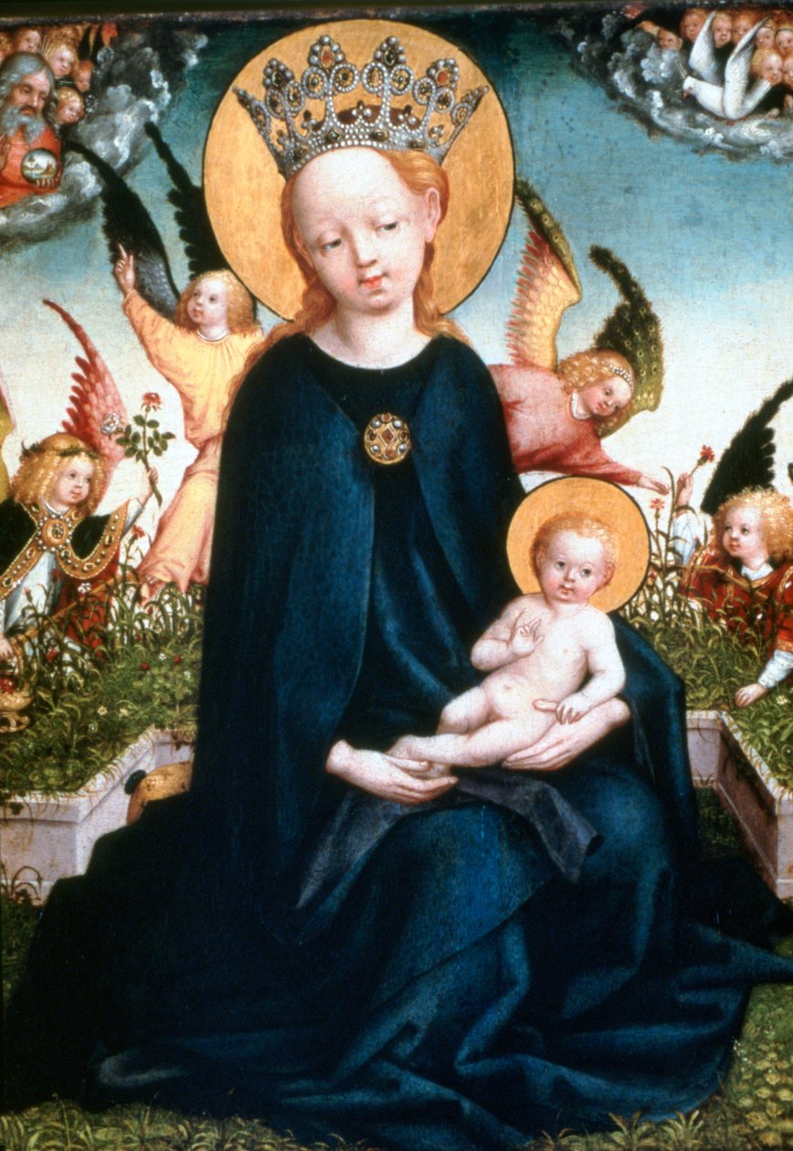 Jomfru og barn, 1400-tallet av Martin Schongauer