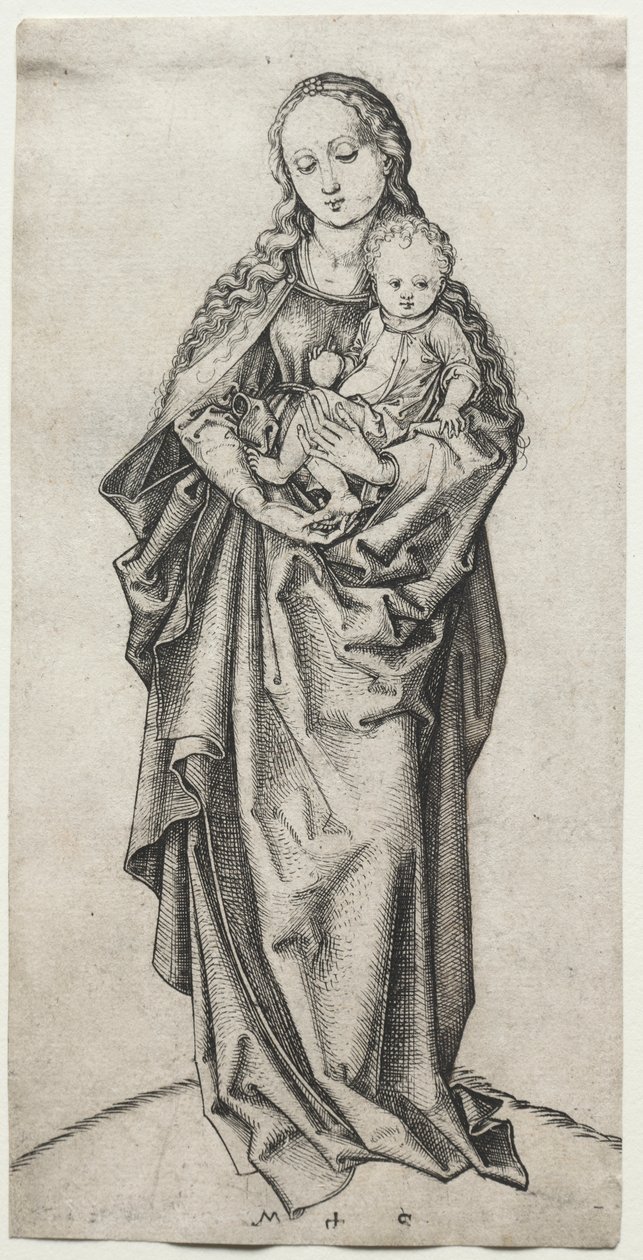 Jomfru og barn med et eple av Martin Schongauer
