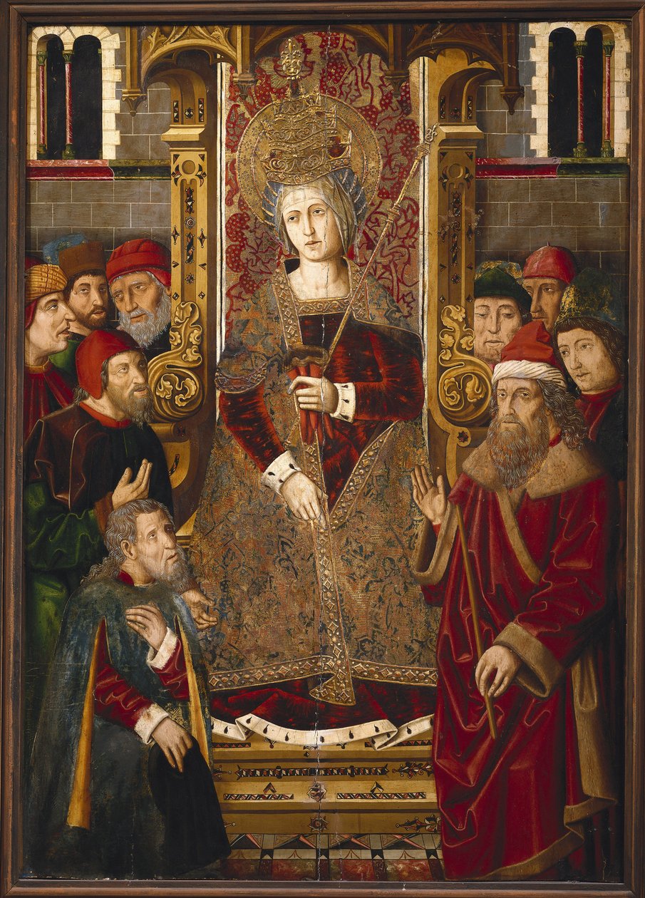 Saint Helena av Martin & Ximenez Miguel (fl.1466 1505) Bernat