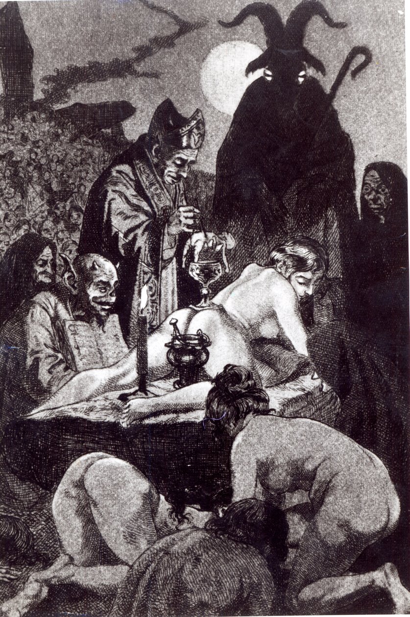 En svart messe, 1911 av Martin van Maele