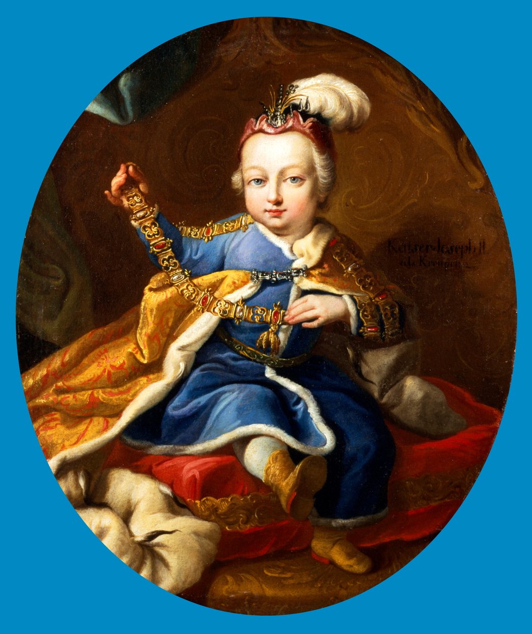 Prins Joseph, fremtidig keiser Joseph II av Østerrike som barn, 1700-tallet av Martin van Mytens II