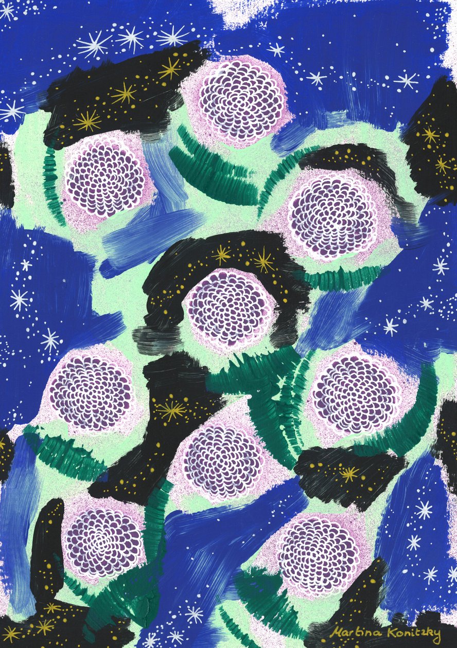 Camouflage Night Flowers (hyllest til Joseph von Eichendorff) av Martina Konitzky
