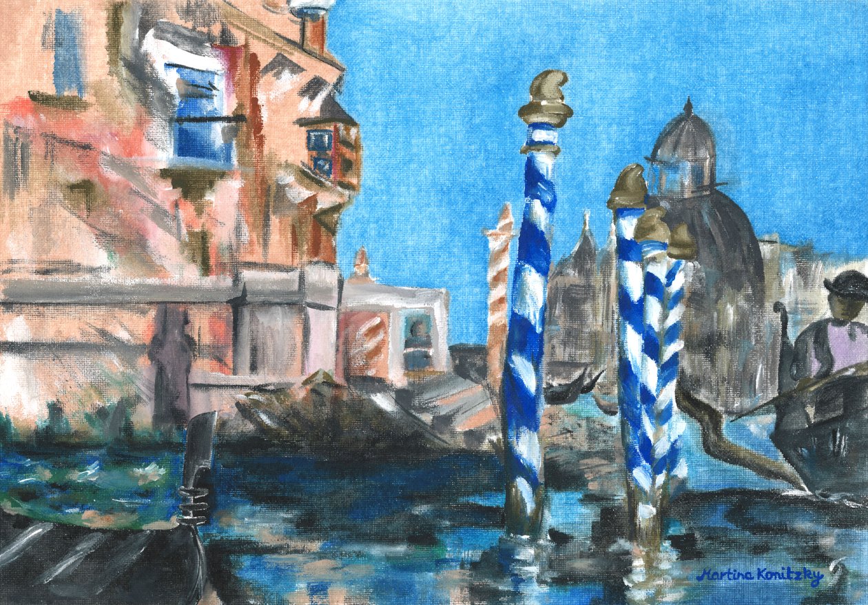 Canal Grande (hyllest til Edouard Manet) av Martina Konitzky