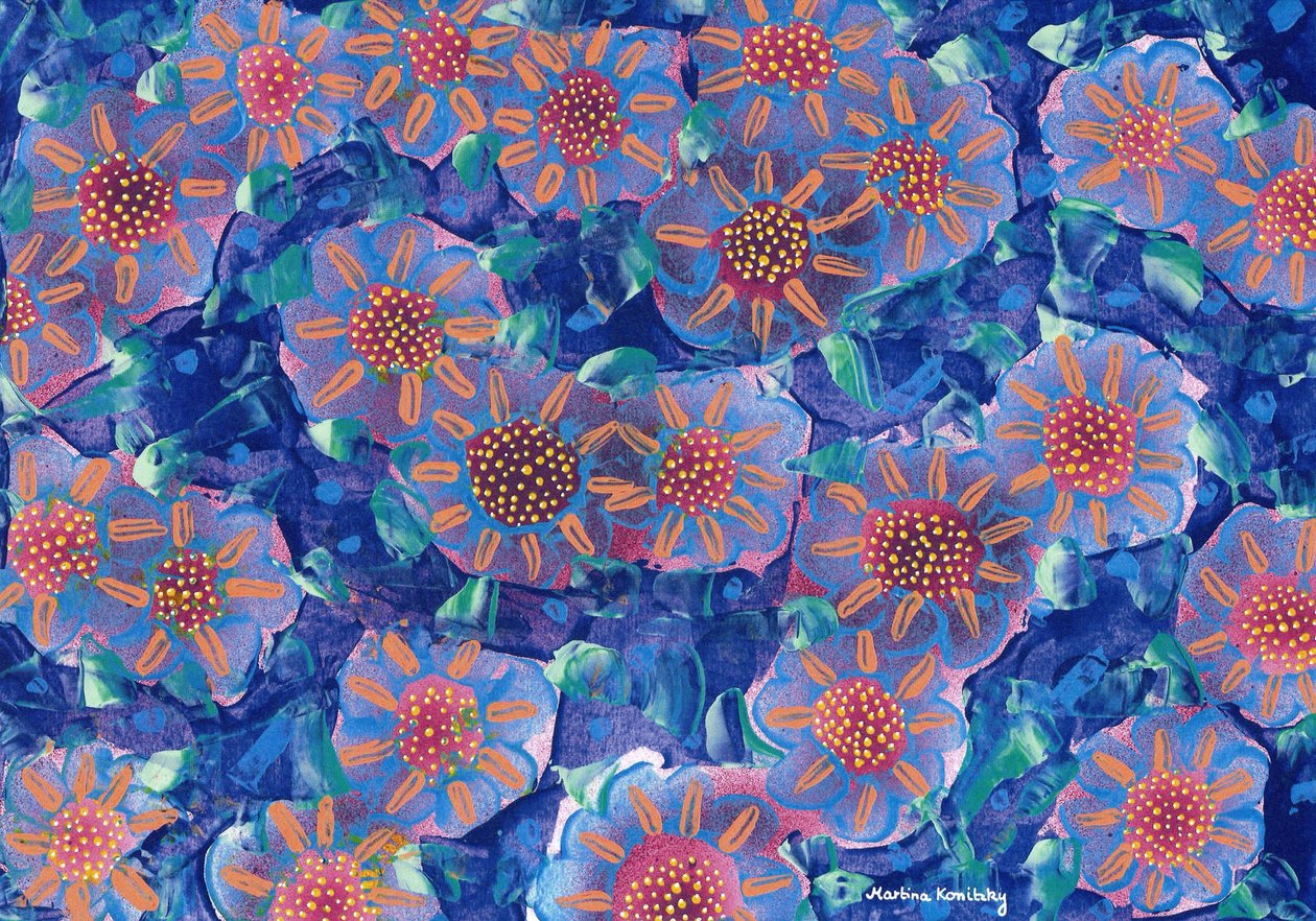 Blomster i bestemors hage av Martina Konitzky