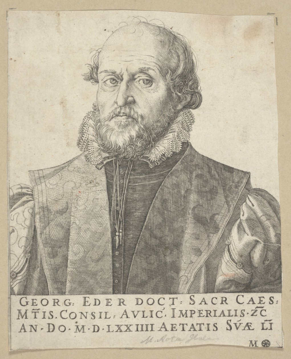 Portrett av Georg Eder av Martino Rota