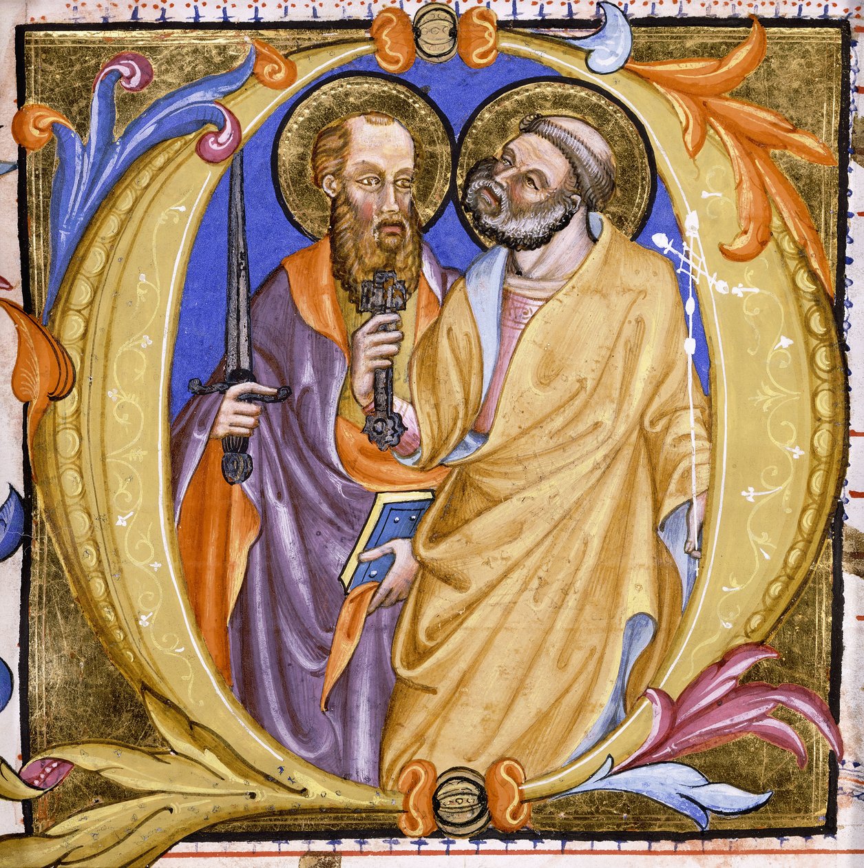De hellige Peter og Paulus, ca. 1400 av Martino de Bartolomeo