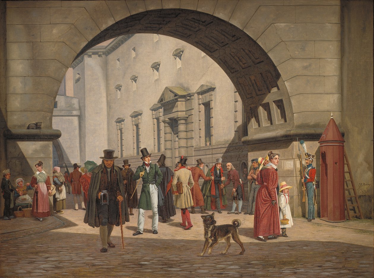 Fengselet i København, 1831 av Martinus Rorbye