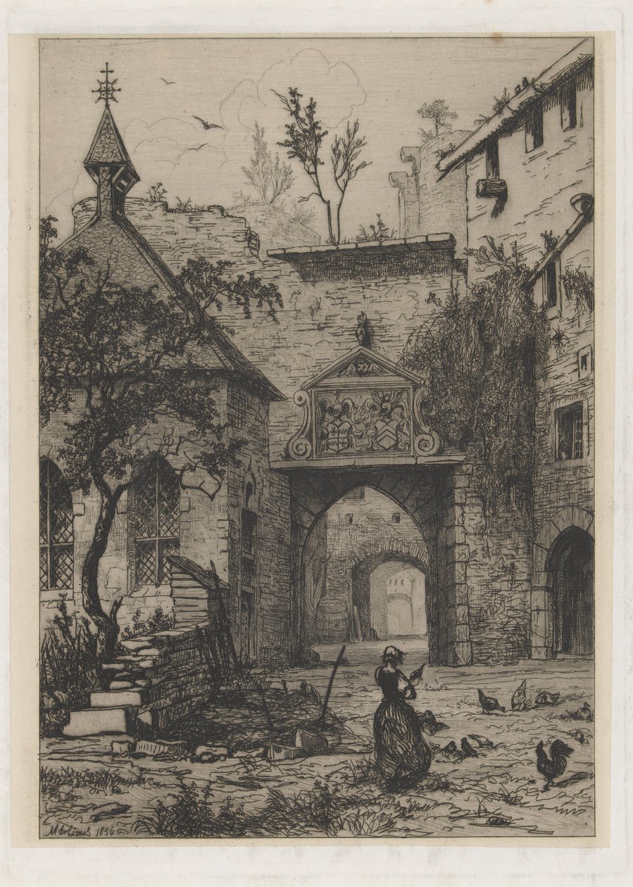 Inngang til Hollenfeltz Slott av Martinus Antonius Kuytenbrouwer jr.