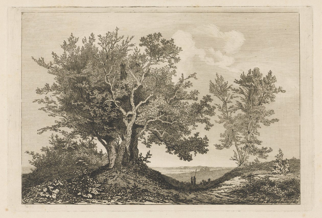 Landevei mellom de to trærne av Martinus Antonius Kuytenbrouwer jr.