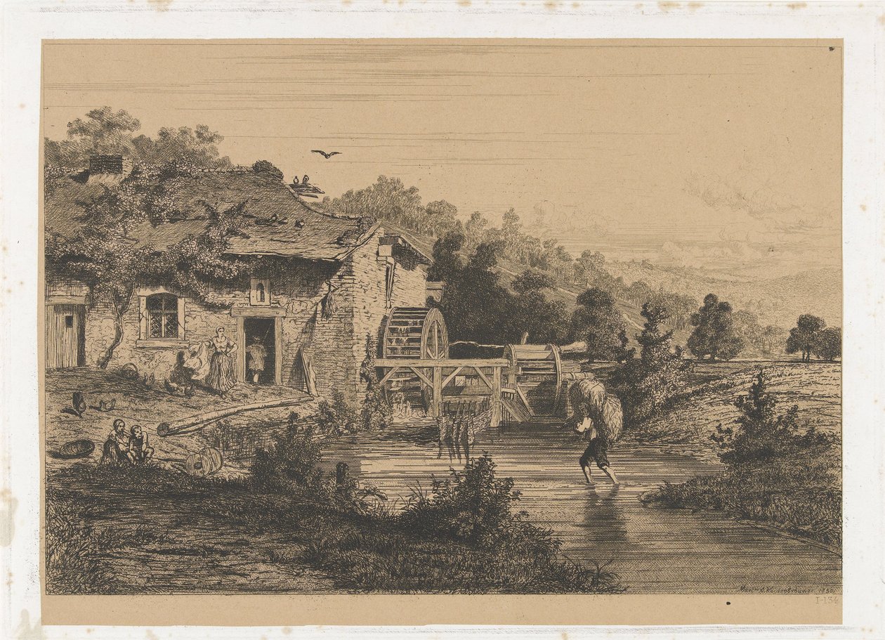 vannmølle av Martinus Antonius Kuytenbrouwer jr.