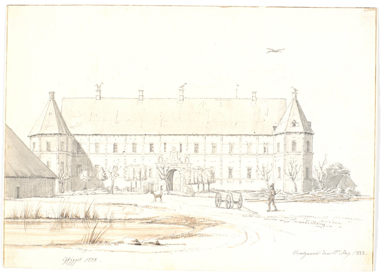 Herregården Voergaard av Martinus Rørbye