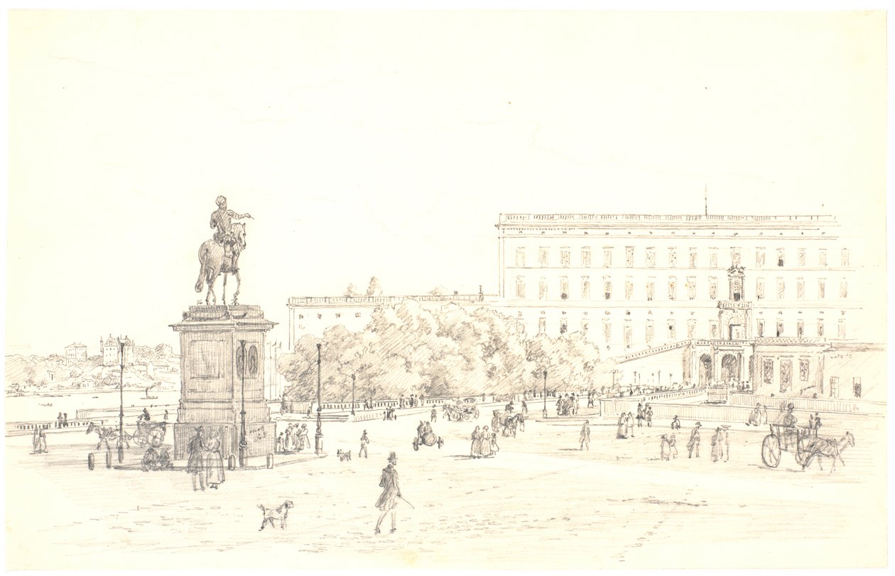 Stockholm slott av Martinus Rørbye