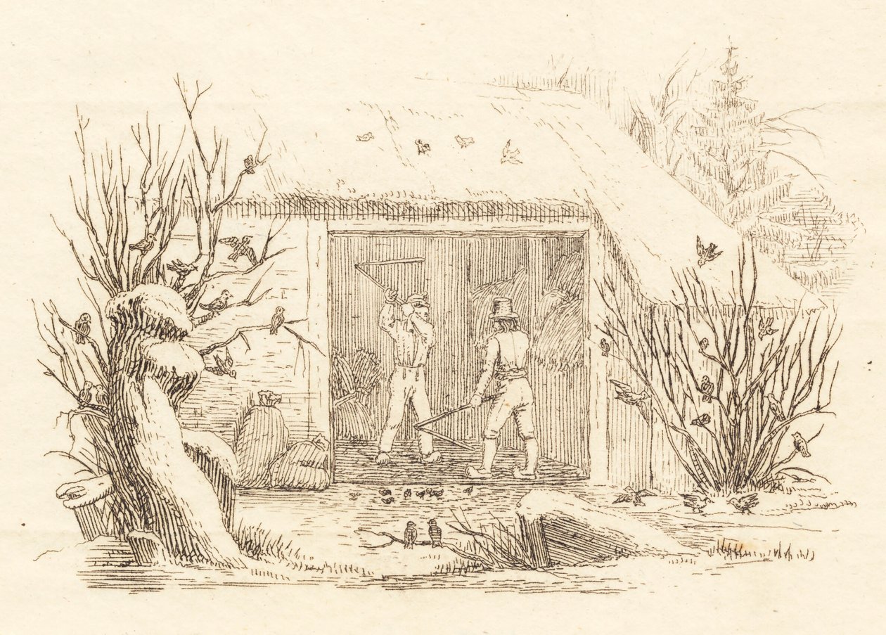 Illustrasjon til "Halv hundre fabler for barn" av Hey av Martinus Rørbye