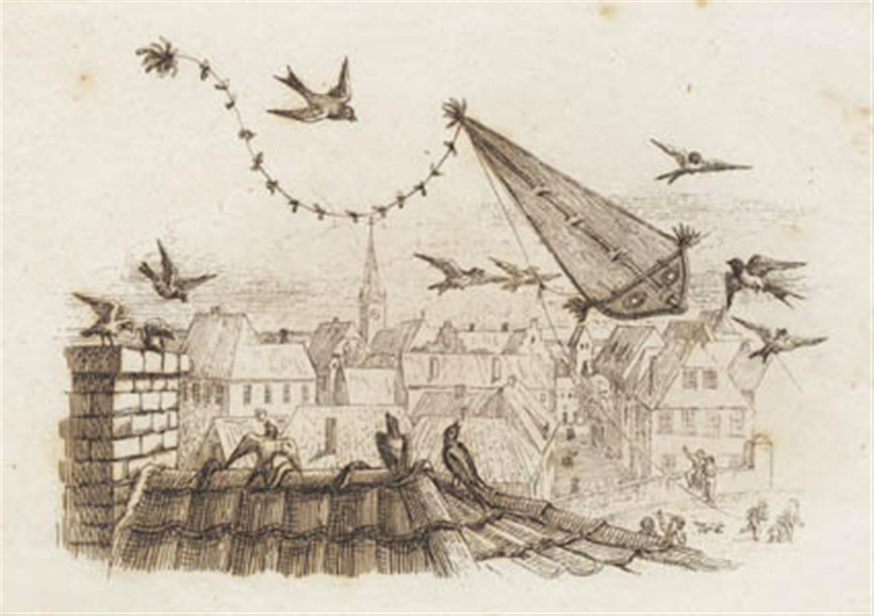 Illustration til "Halvhundrede Fabler for Børn" af Hey   1282471   no       norwegian Successfully Translated  Original: Alighting from a Gondola in Canal Grande in Venice. In the Background Santa Marie delle Salute Translat: Alighting from a Gondola in Ca av Martinus Rørbye