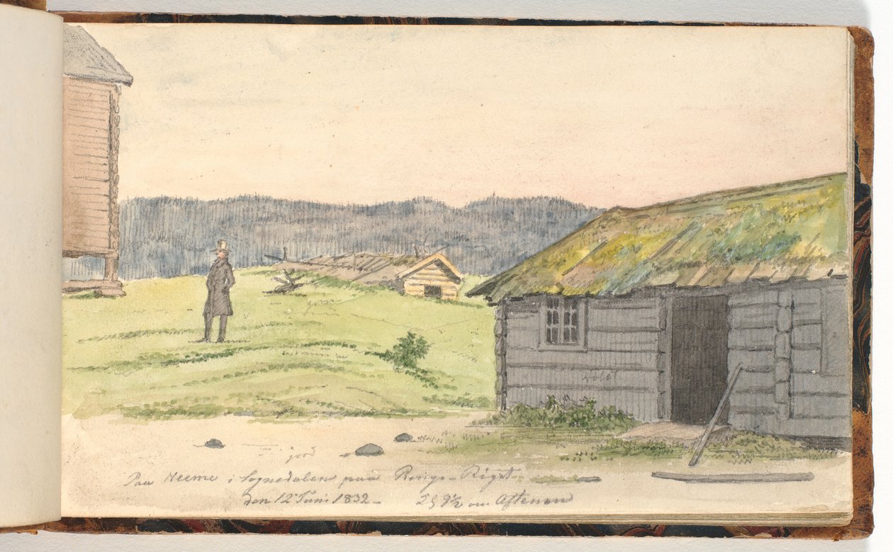 Landskap med gårder av Martinus Rørbye