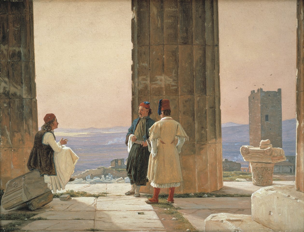 Utsikten fra Athena-tempelet på Akropolis av Martinus Rørbye