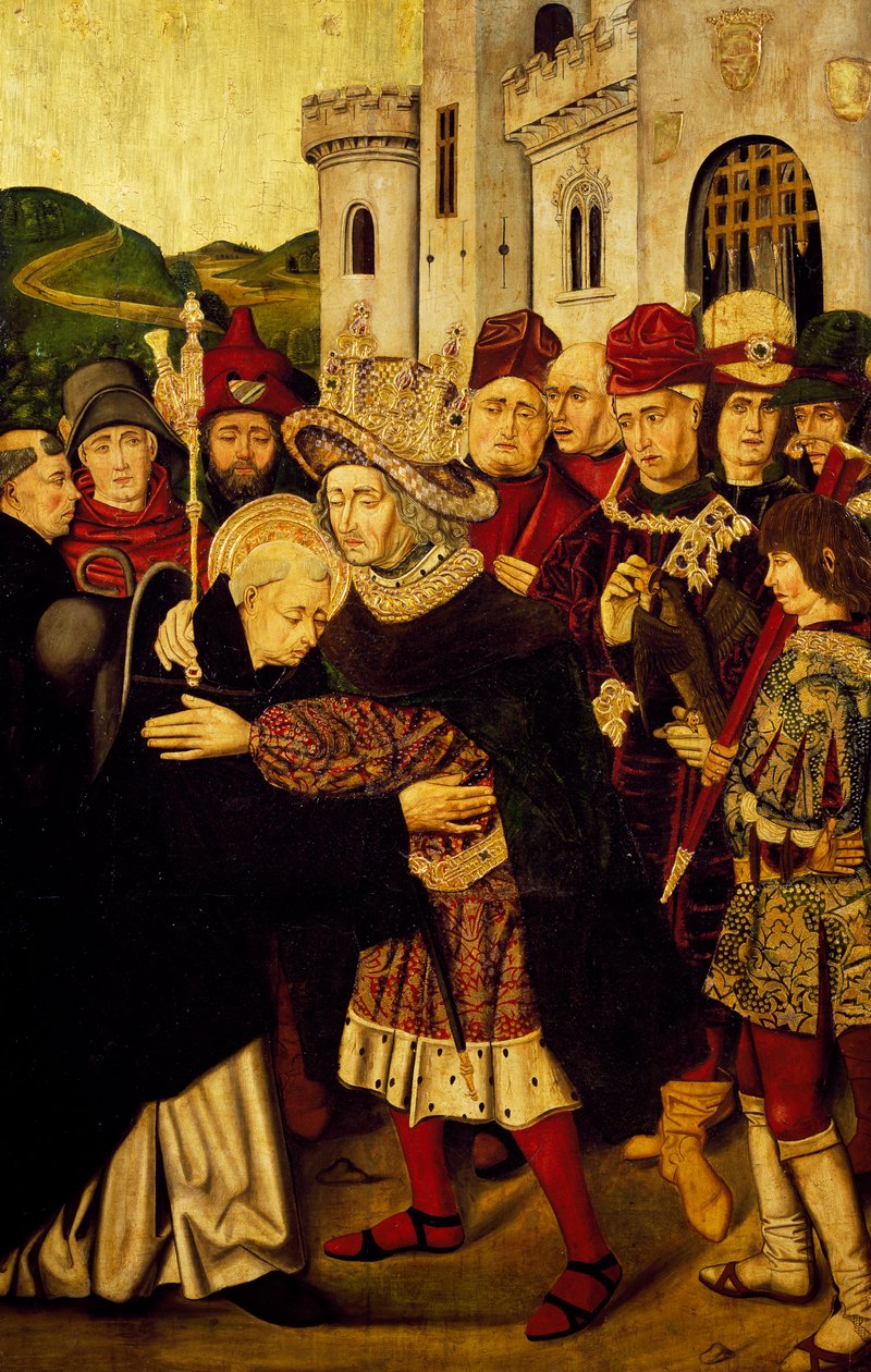 Kong Ferdinand I av Castilla mottar St Dominic av Silos av Martín Bernat