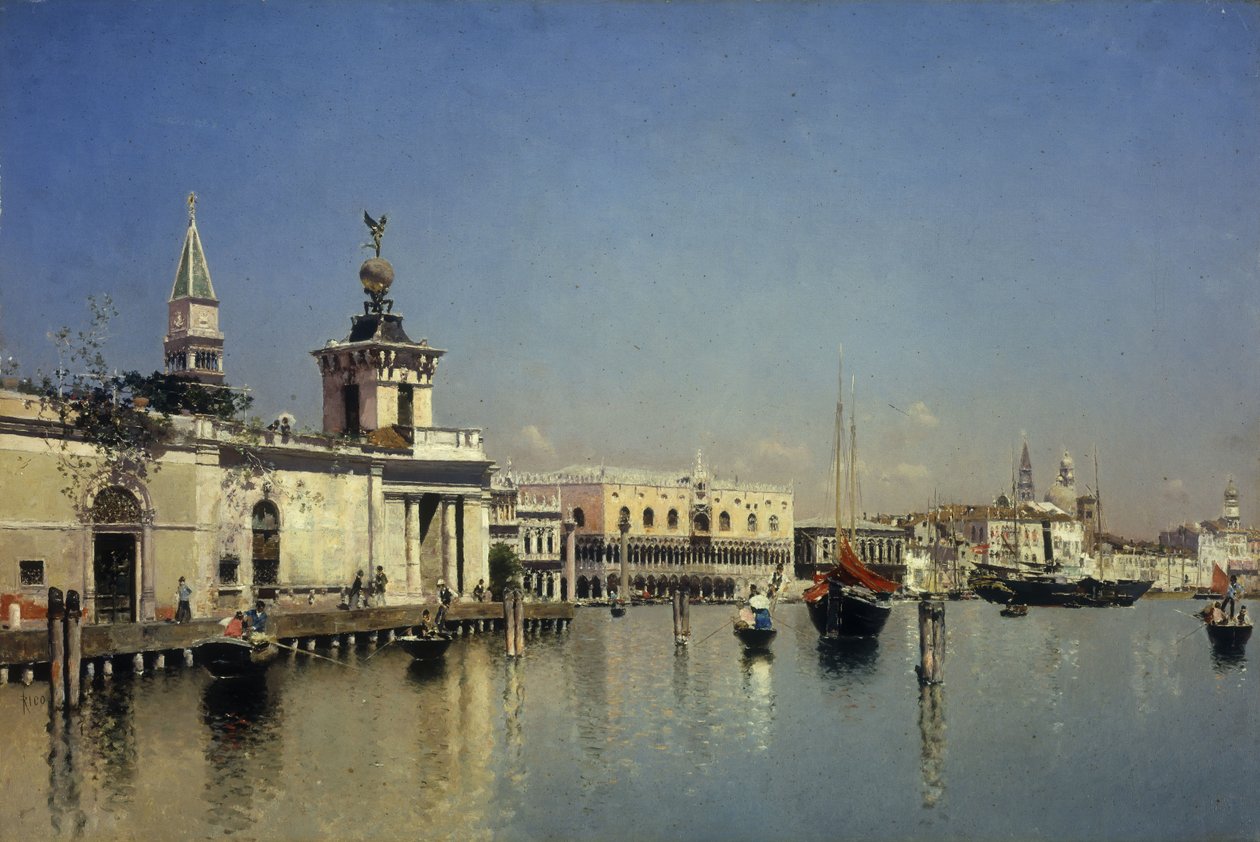 Utsikt over Venezia av Martín Rico y Ortega