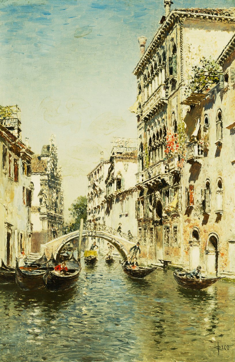 Santa Marina-elven av Martín Rico y Ortega