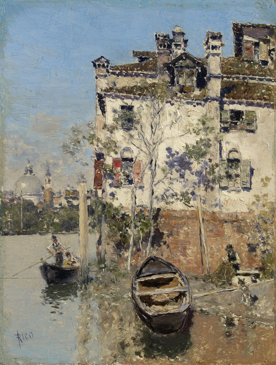 Venezia, Huset ved kanalen, ca. 1900 av Martín Rico y Ortega
