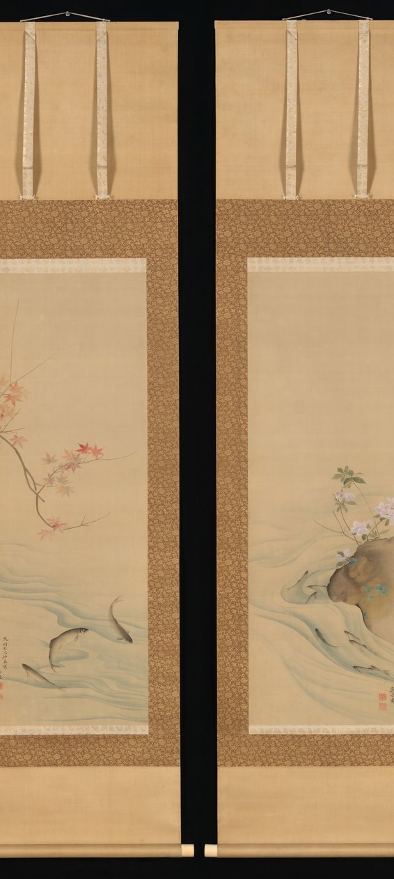 Søtfisk om sommeren og høsten, 1785. av Maruyama Okyo
