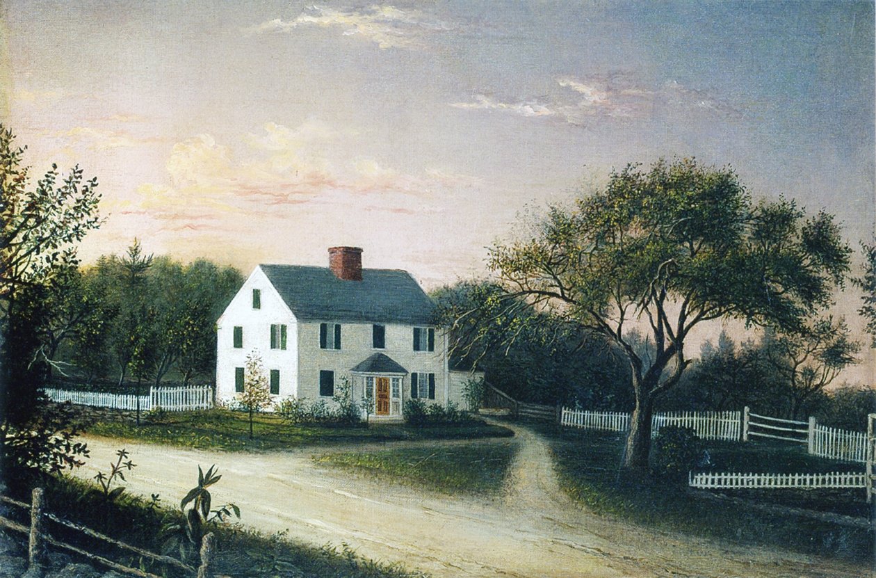 Kunstnernes familiehus, ca. 1859 av Mary Blood Mellen