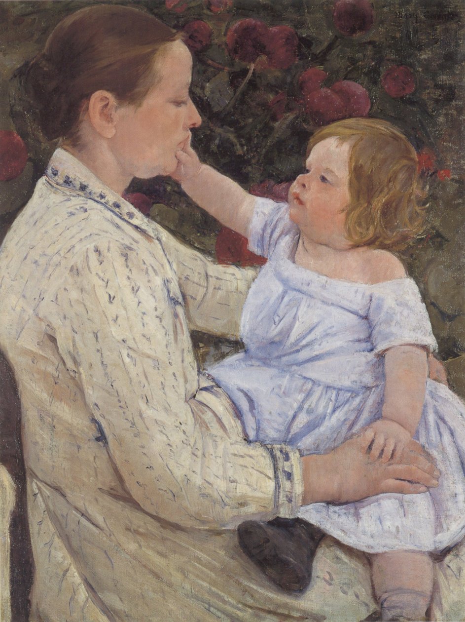 The Childs Caressn av Mary Cassatt