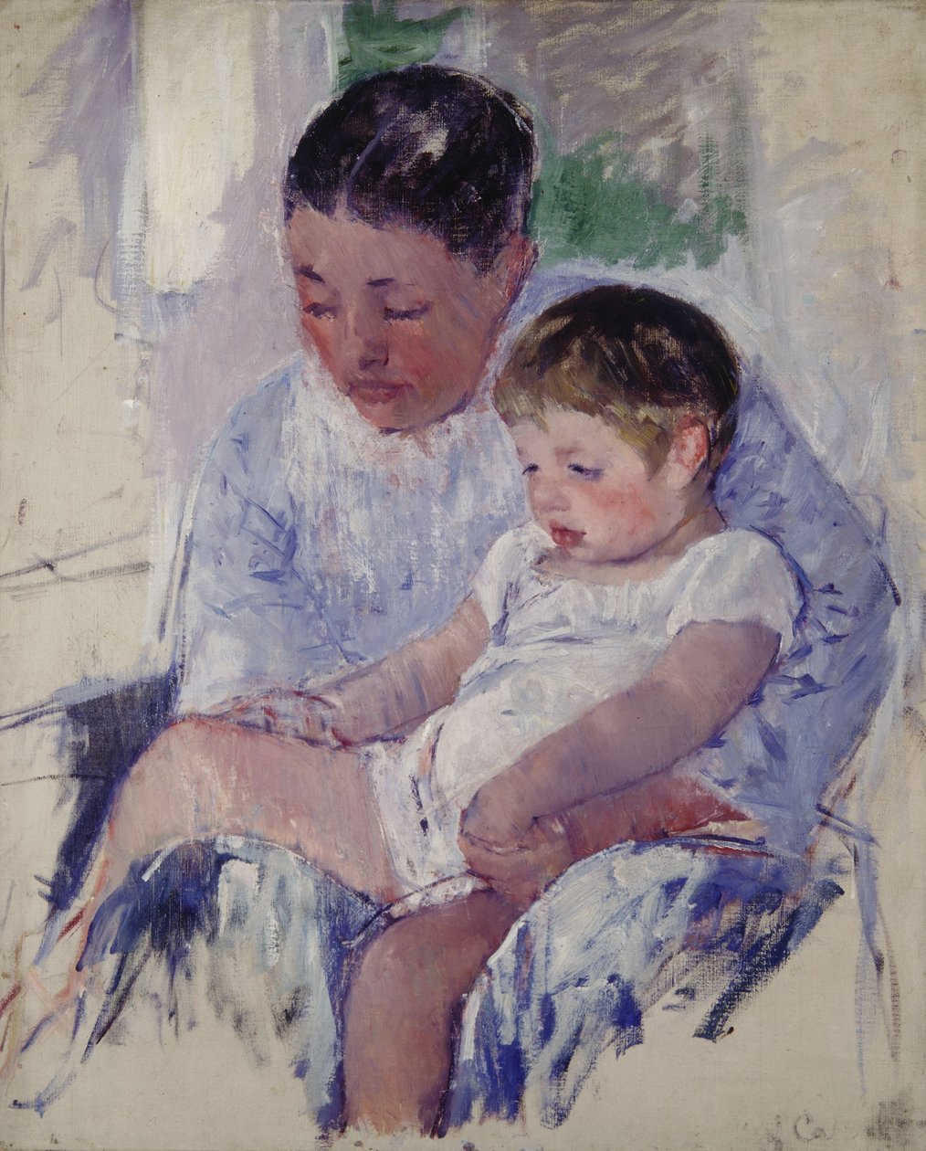 Jenny og hennes søvnige barn av Mary Cassatt