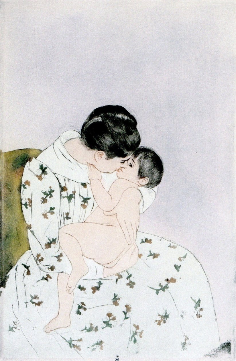 Mors kyss av Mary Cassatt