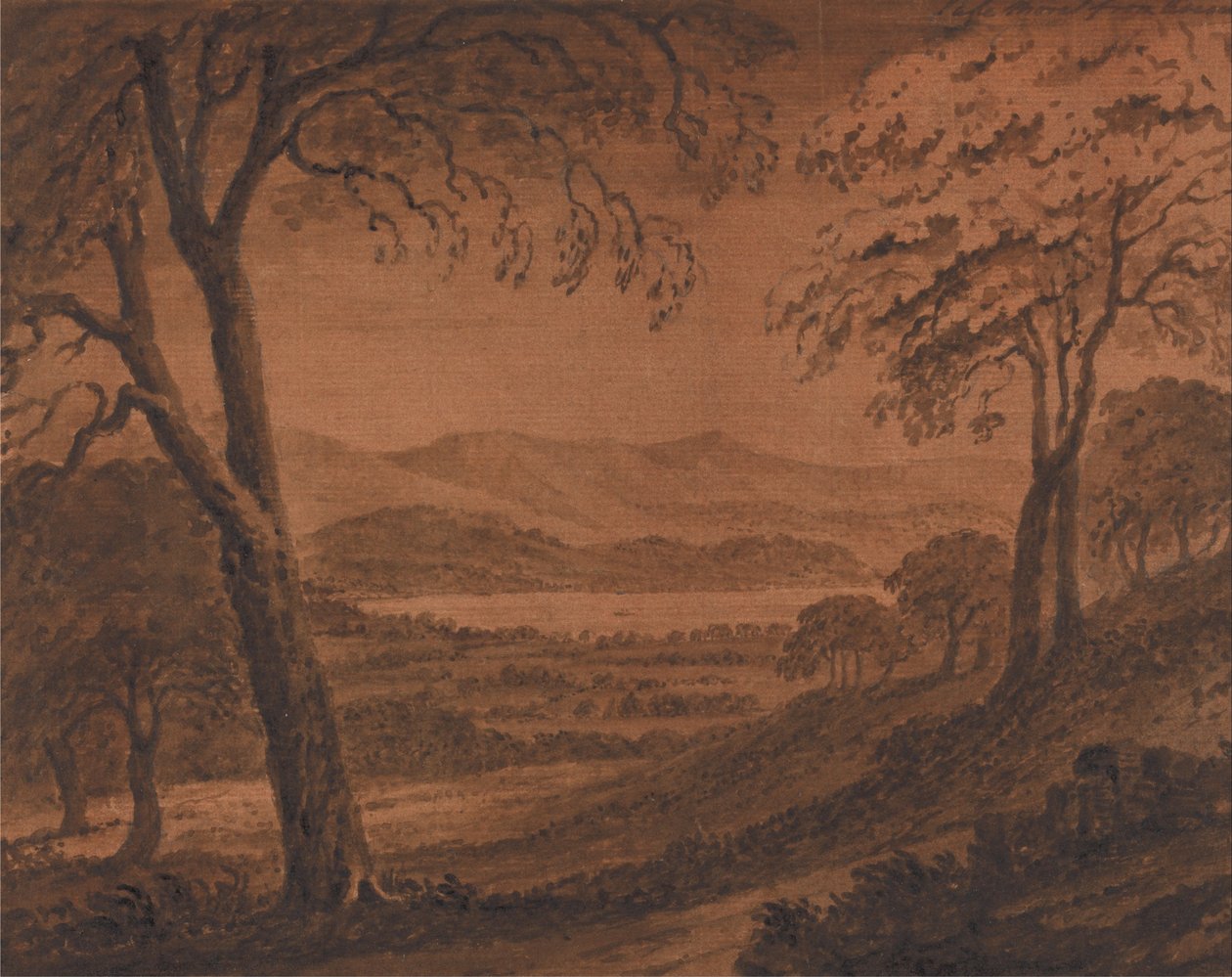 Lake Morat fra Avenches av Mary Harcourt