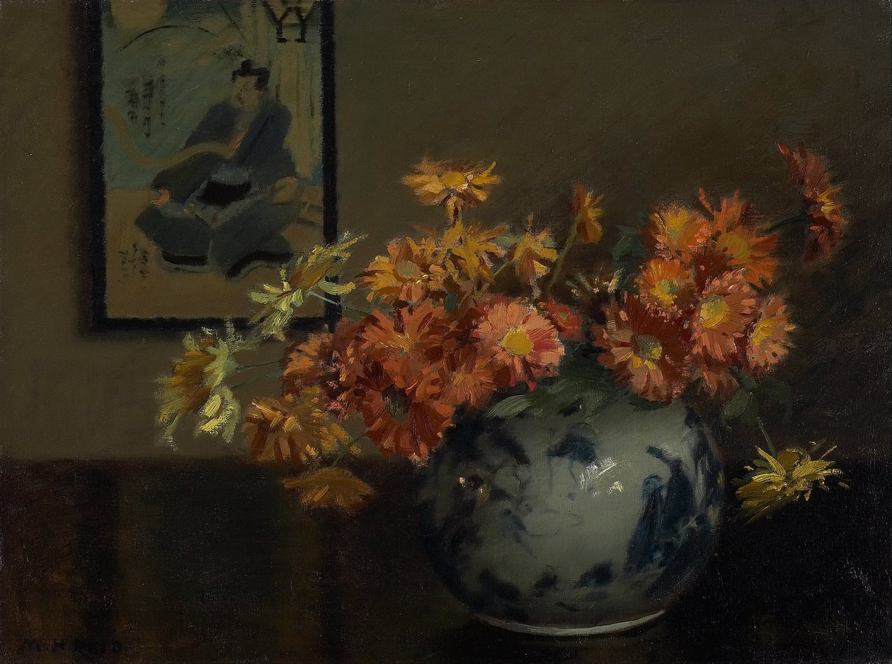 Krysantemum, en japansk ordning av Mary Hiester Reid