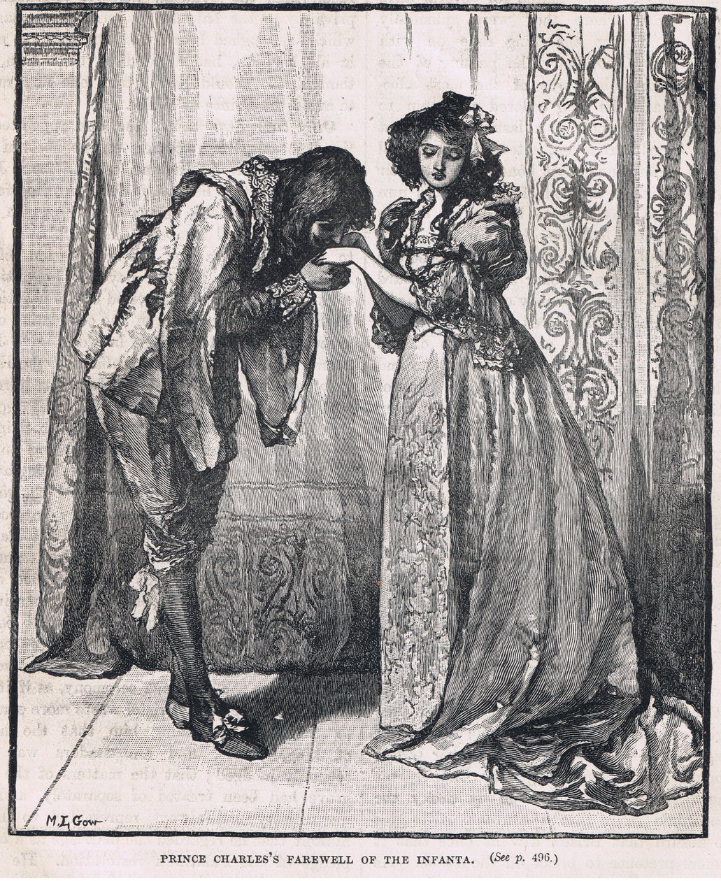 Prins Charles farvel til Infanta 1623 av Mary L. Gow