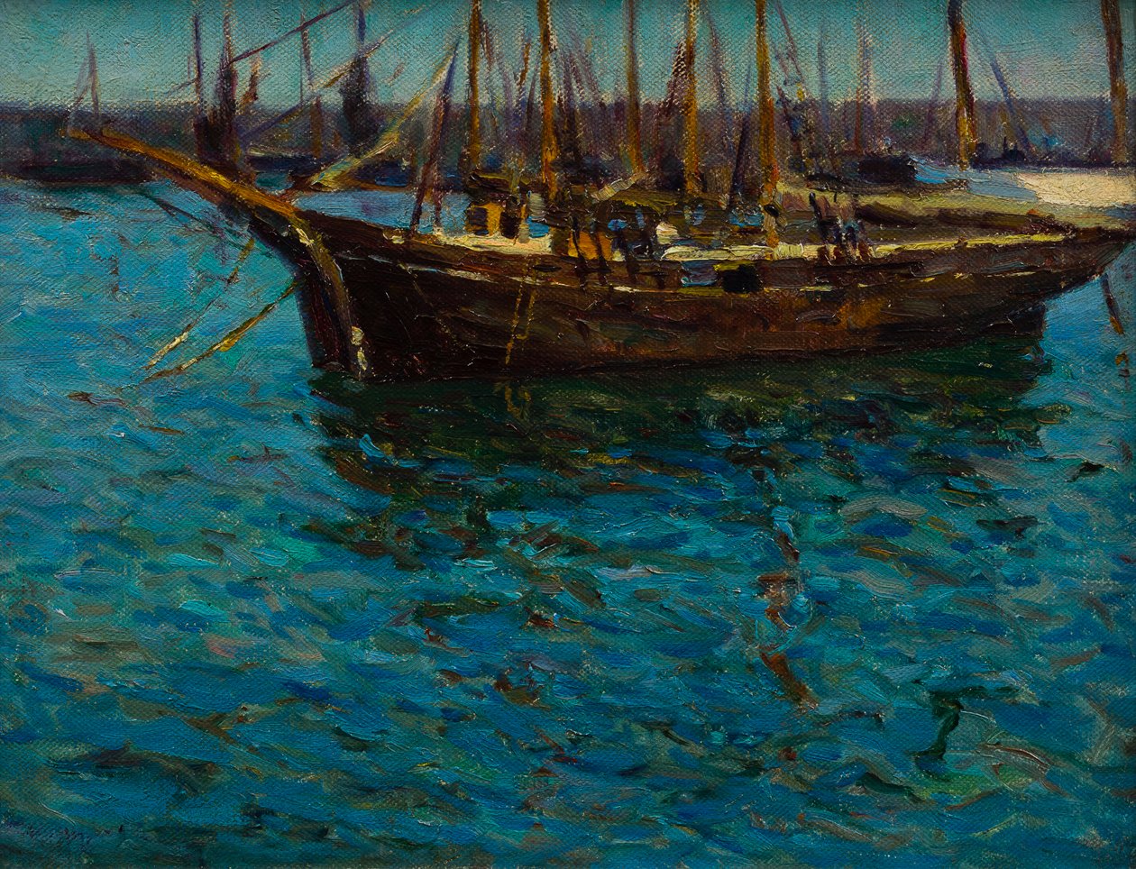 Fiskebåter i St Ives av Mary McCrossan
